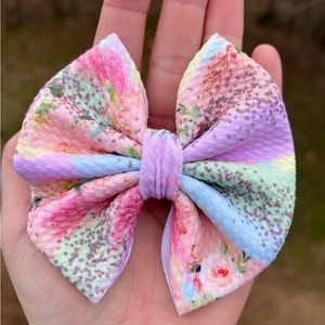 Vibrant Colors Baby/Girl Bow on Nylon Band